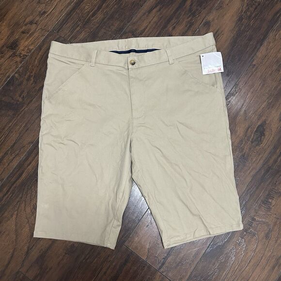 French Toast Women's size 18 Bermuda Short Khaki Stretch Cotton NWT H9271A G - Picture 1 of 8